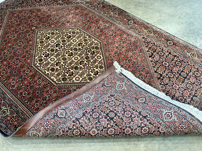 3'8"x5'10" Hand-Knotted 100% Wool Bidjare Carpet - Area Rug