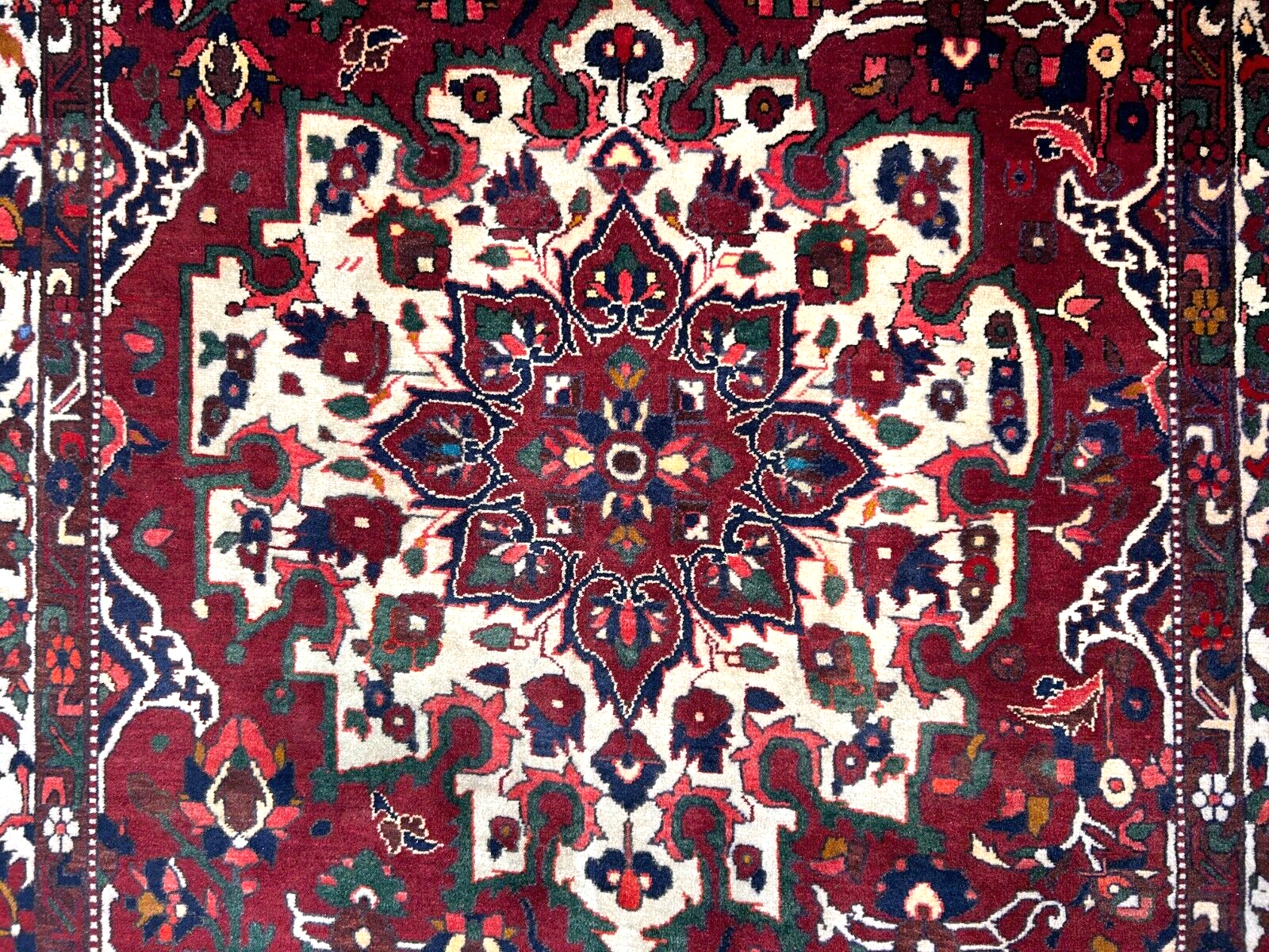 6'8"x9'9" Hand-Knotted 100% Wool Pile Bakhtiarie Carpet - Area Rug