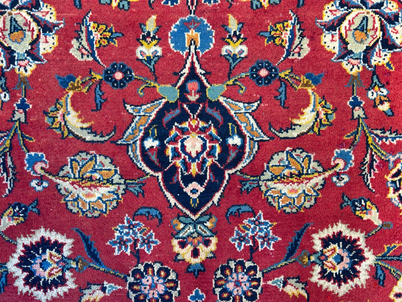 8'11"x12'4" Hand-Knotted 100% Wool Pile Kashane Rug