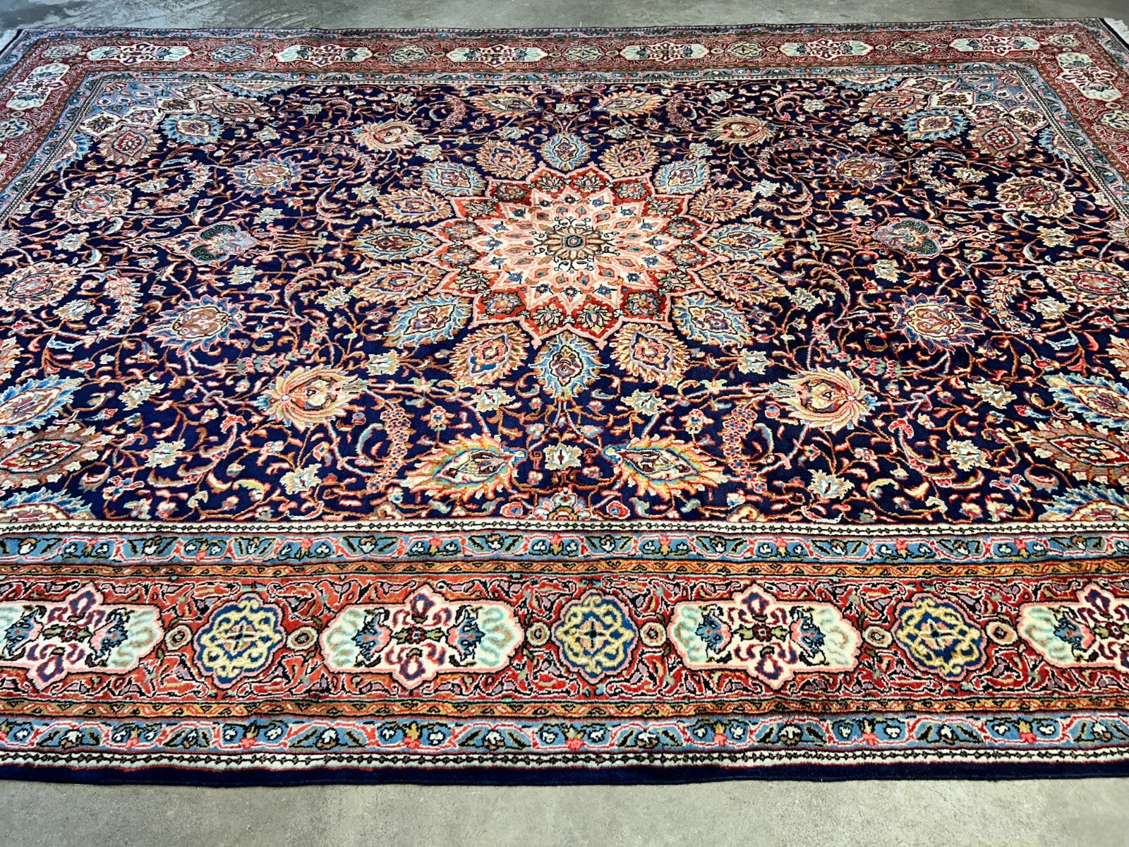 8'8"x12'6" Hand-Knotted 100% Wool Pile Kashmare Rug