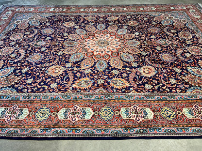 8'8"x12'6" Hand-Knotted 100% Wool Pile Kashmare Rug