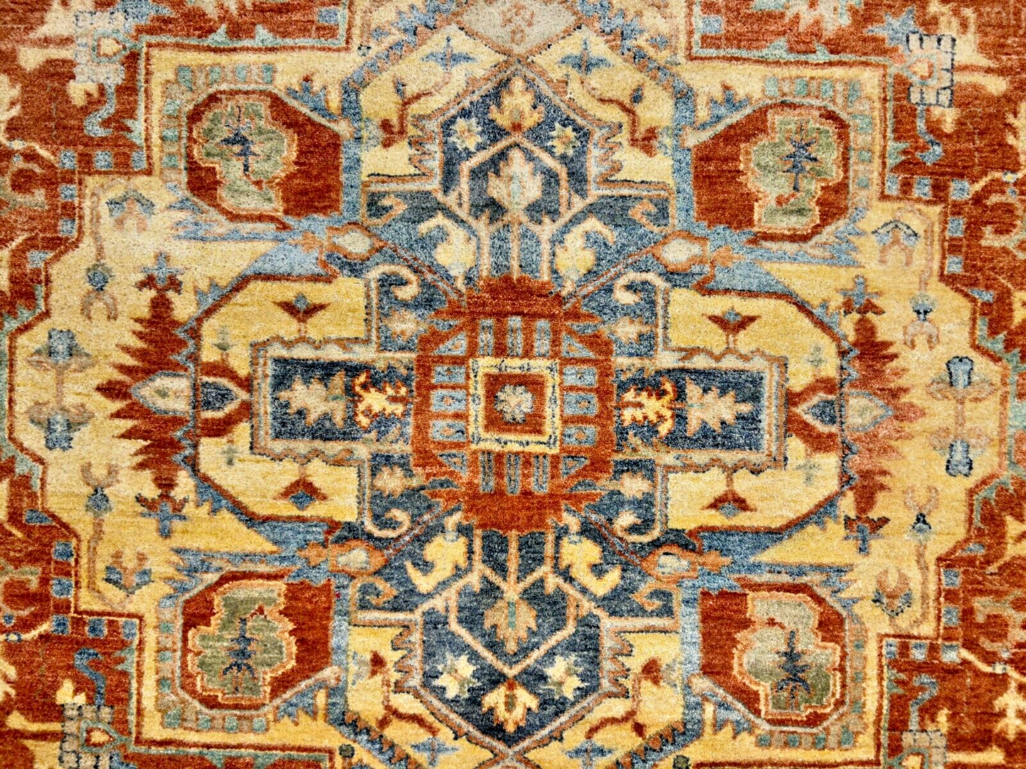 8'10" x 11'8" Hand-Knotted 100% Wool Carpet - Herize Design Area Rug