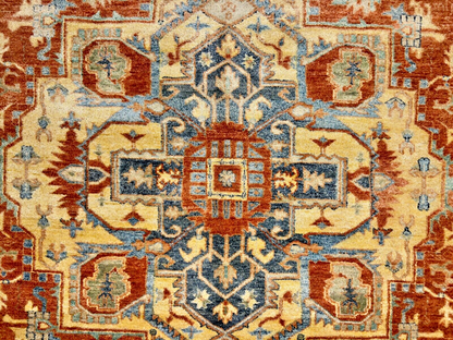 8'10" x 11'8" Hand-Knotted 100% Wool Carpet - Herize Design Area Rug