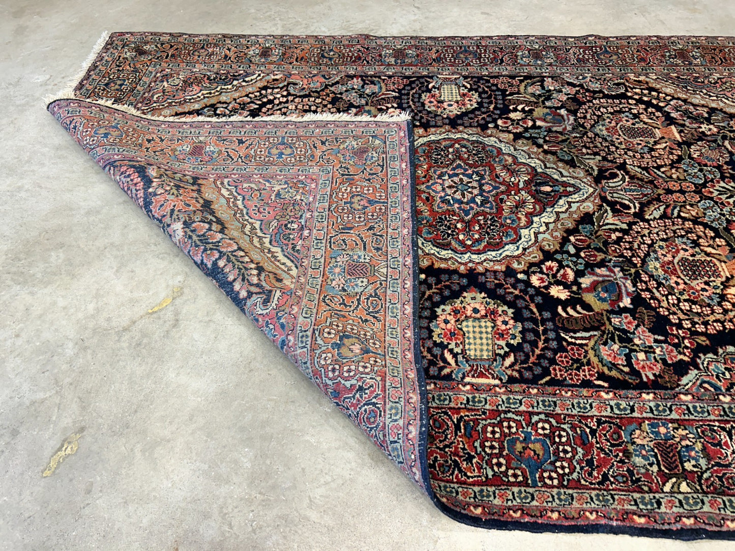 4'8"x7' Antique Hand-Knotted 100% Wool Pile Josane Area Rug - Carpet