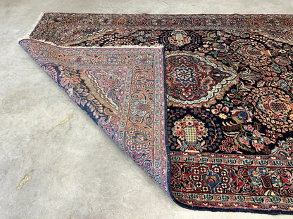 4'8"x7' Antique Hand-Knotted 100% Wool Pile Josane Area Rug - Carpet