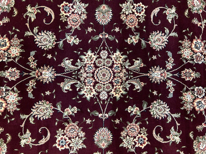 9'x12' Hand-Knotted Wool & Silk Pile SinoPersian Rug