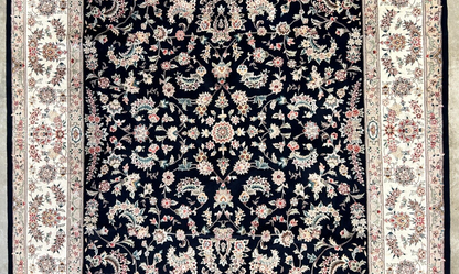 9'x12' Hand-Knotted Wool & Silk Pile Sinopersian Carpet - Area Rug