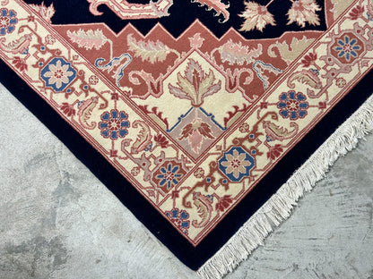 6'x 9' Hand-Knotted 100% Wool Carpet - Herize Design Area Rug