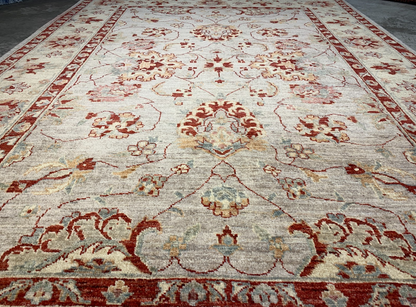 5'8"x8'2" Hand-Knotted 100% Wool Pile Pakistani Area Rug - Carpet