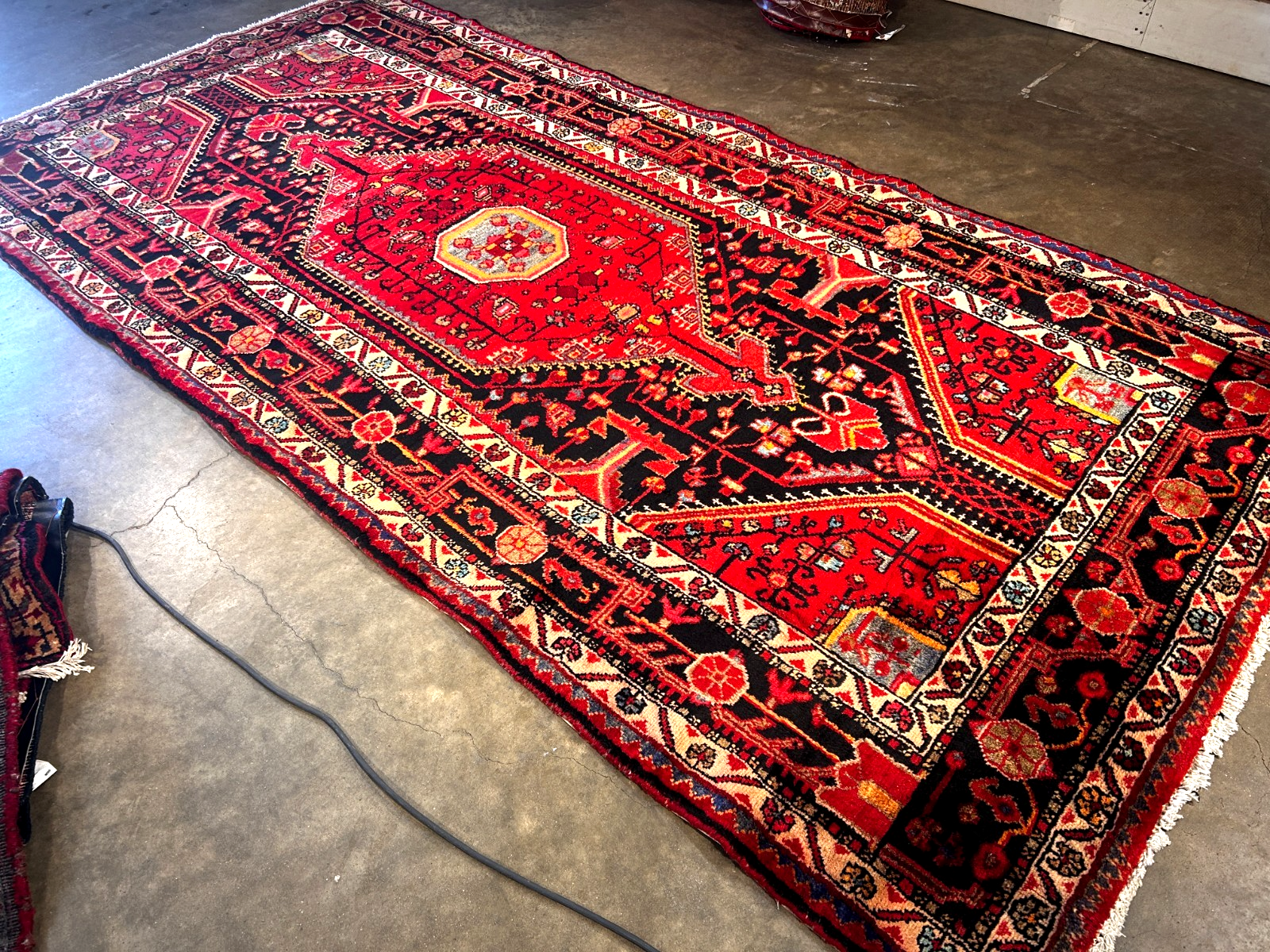 4'10" x 10'0" Hand-Knotted 100% Wool Pile Nahavande Area Rug - Carpet