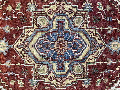 3’x4’11” Hand-Knotted 100% Wool Indoserapi Area Rug - Carpet