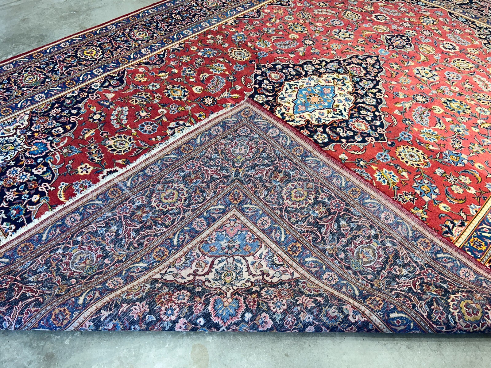 8'11"x12'4" Hand-Knotted 100% Wool Pile Kashane Rug