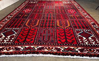 5'5" x 7'6'' Hand-Knotted 100% Wool Pile Bakhtiare Area Rug