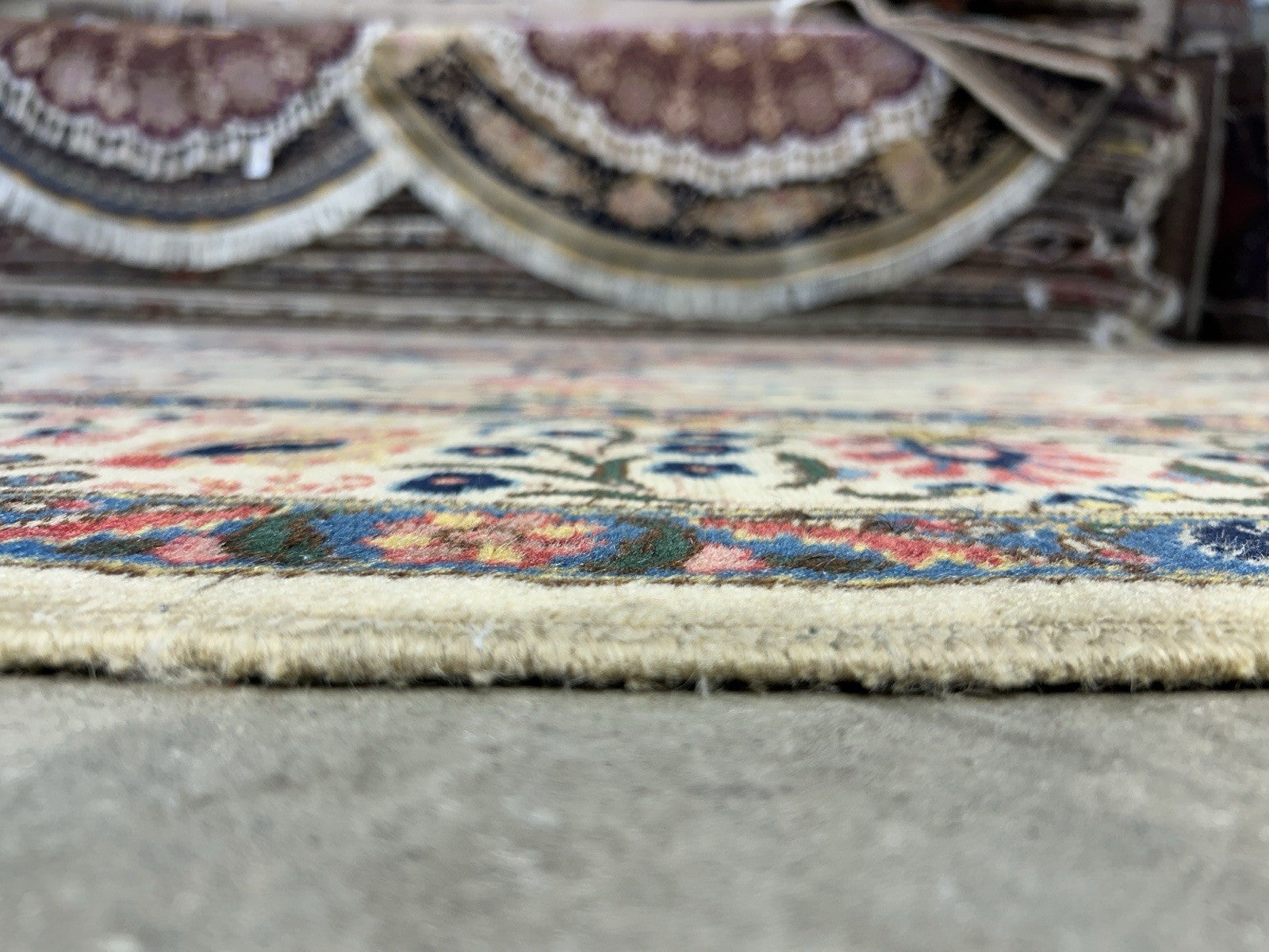 7’8”x10’8” Antique Hand-Knotted 100% Wool Pile Tabrize Area Rug - Carpet