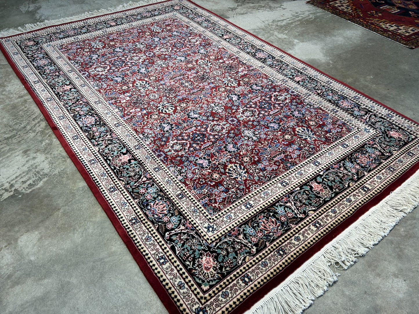 5'9"x8'9" Hand-Knotted 100% Wool Pile SinoPersian Carpet - Area Rug