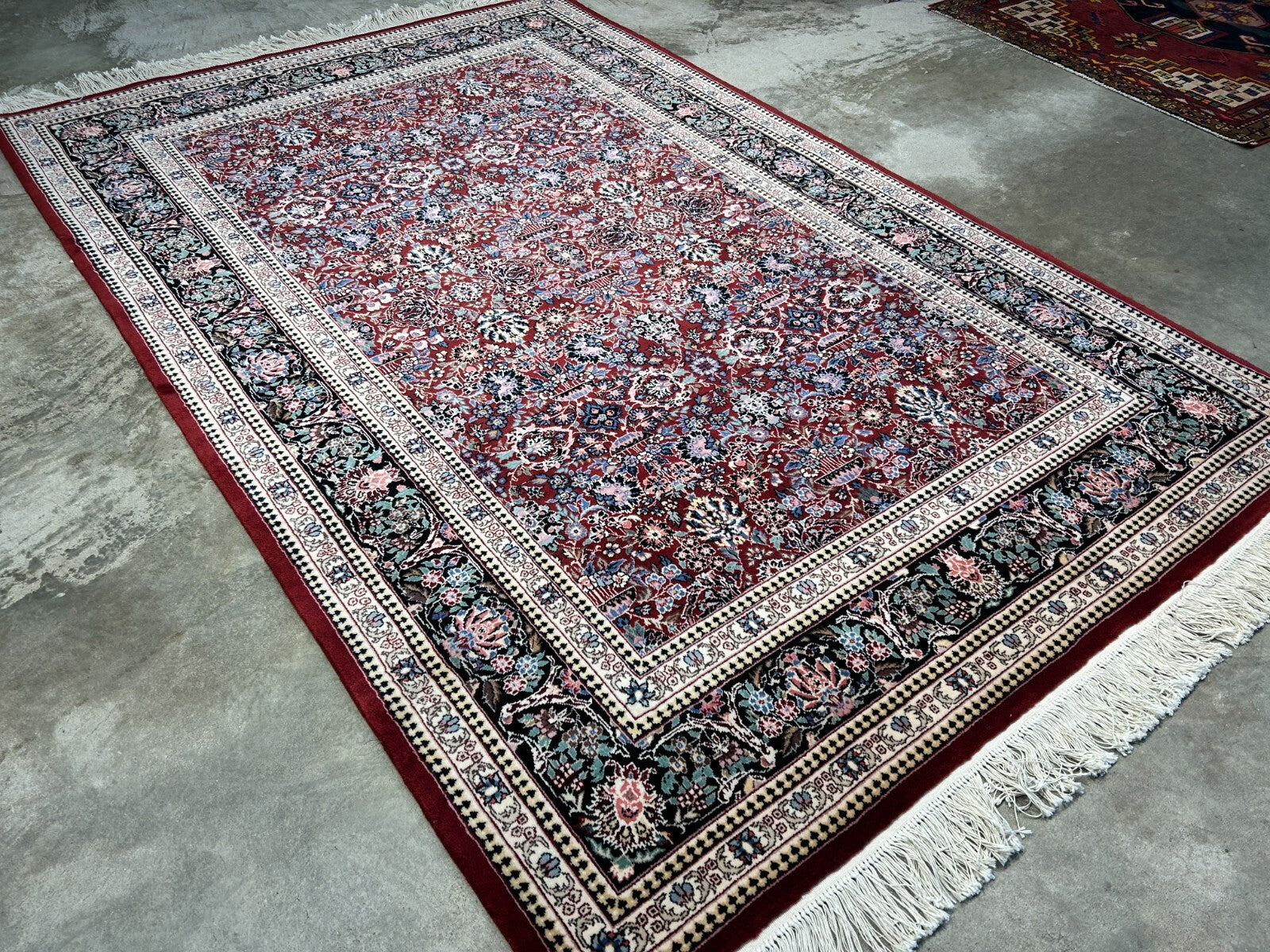 5'9"x8'9" Hand-Knotted 100% Wool Pile SinoPersian Carpet - Area Rug