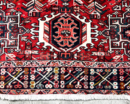 7'8" x 12' Hand-Knotted 100% Wool Pile Karaja  Area Rug - Carpet