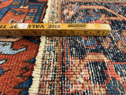 Collector Item- 7’9”x11’5” Antique Hand-Knotted 100% Wool Pile Serapie Area Rug