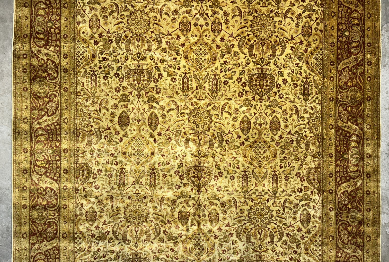 9'x11'9" Hand-Knotted 100% Wool Pile Oriental Rug