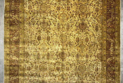 9'x11'9" Hand-Knotted 100% Wool Pile Oriental Rug