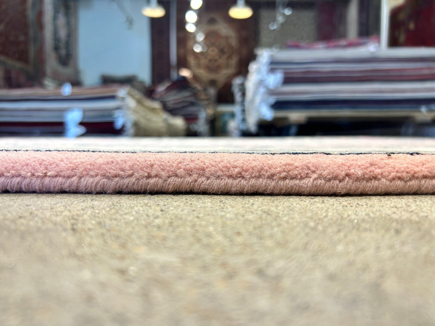 6'2"x8'10" Hand-Knotted 100% Wool Pile Tabrize Design Carpet - Area Rug