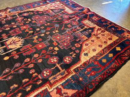 5'1" x 10'2'' Hand-Knotted 100% Lamb Wool Carpet - Nahavande Area Rug
