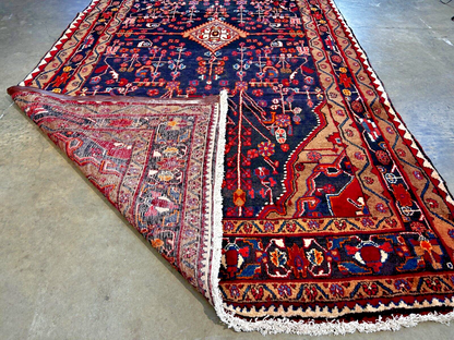 5'5" x 10'4" Hand-Knotted 100% Wool Pile Nahavande Area Rug
