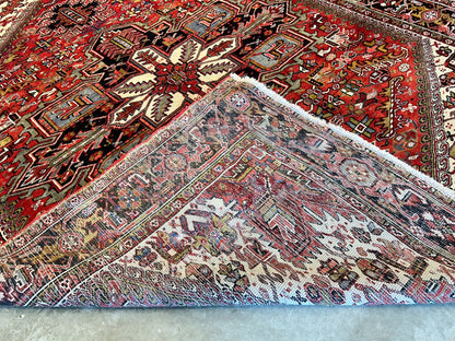 9'x11'5" Hand-Knotted 100% Wool Pile Herize Rug