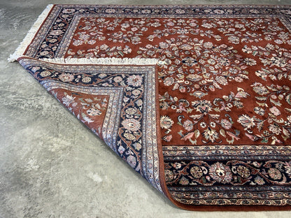 8’1”x9’11” Hand-Knotted 100% Wool Pile Oriental Area Rug - Carpet