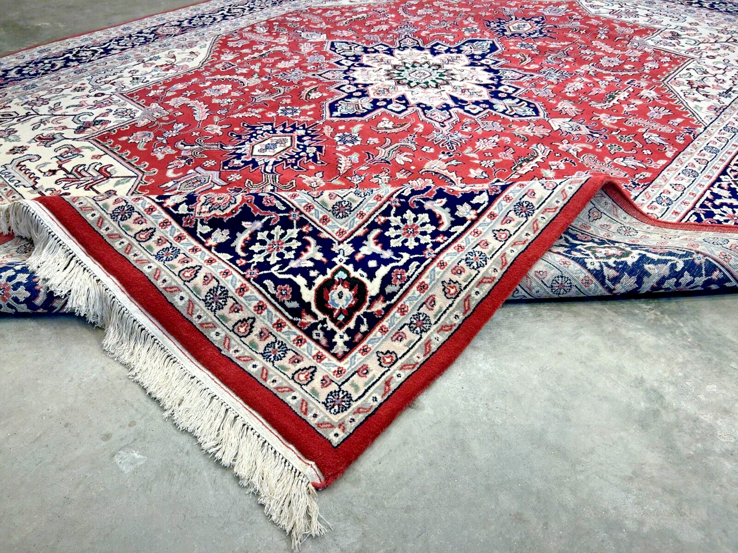 9' x 12' Hand-Knotted 100% Wool Carpet - Herize Design Area Rug