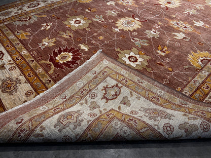 8'6"x11'11" Hand-Knotted 100% Wool Pile Pakistani Area Rug