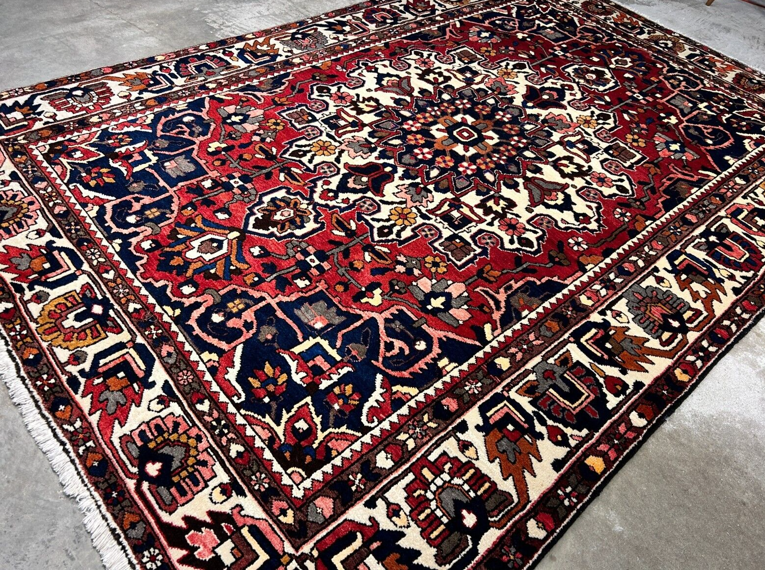 6'11"x10'4" Hand-Knotted 100% Wool Carpet - Bakhtiarie Area Rug