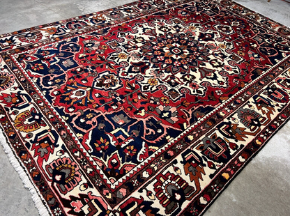 6'11"x10'4" Hand-Knotted 100% Wool Carpet - Bakhtiarie Area Rug