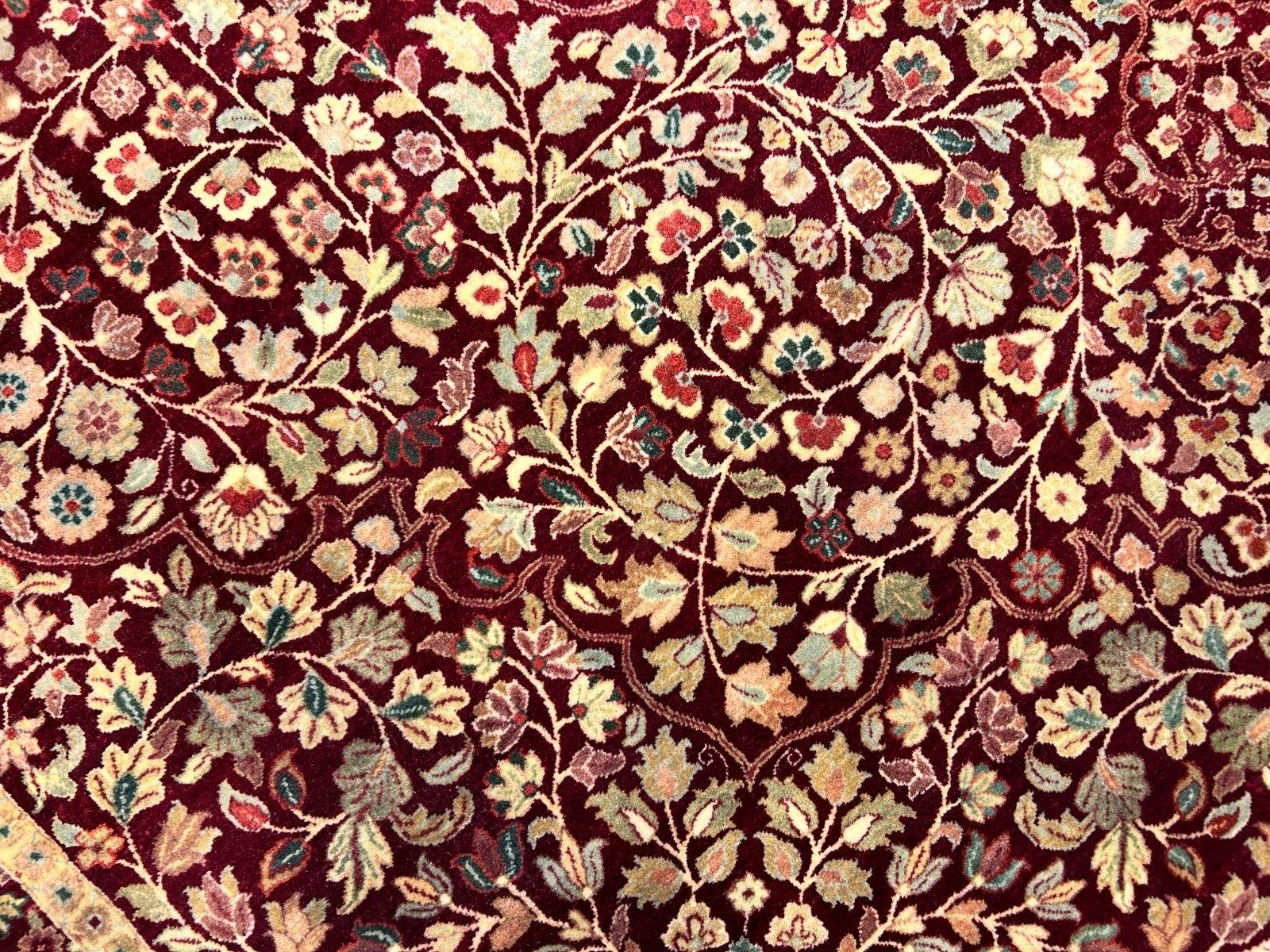 9'x12' Hand-Knotted 100% Lamb Wool Pile Persiane Design Carpet - Area Rug