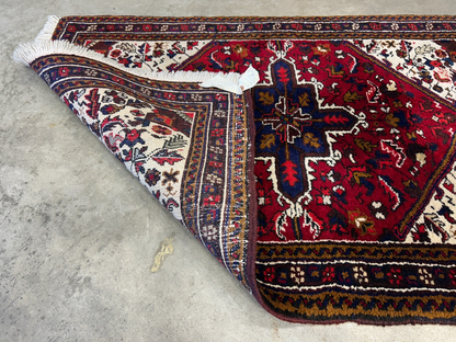 3'x4'6" Hand-Knotted 100% Wool Pile Herize Area Rug - Carpet