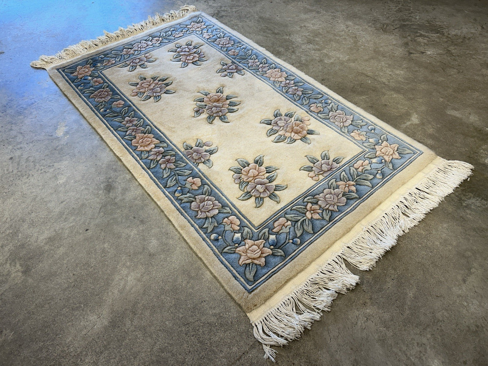 3’x5’ Hand-Knotted 100% Wool Pile Oriental Area Rug - Carpet