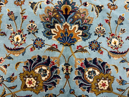 10’8”x14’2” Very Fine Hand-Knotted 100% Wool Pile Kashane Area Rug - Signed