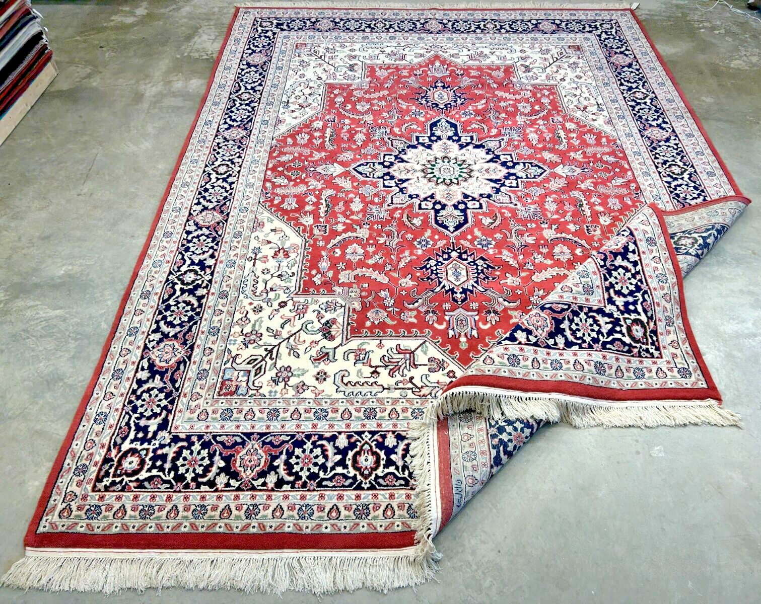 9' x 12' Hand-Knotted 100% Wool Carpet - Herize Design Area Rug