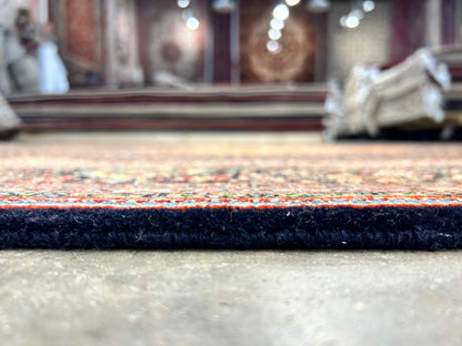 6'8"x10'2" Fine Hand-Knotted Wool & Silk Oriental Tabrize Rug - Area Carpet