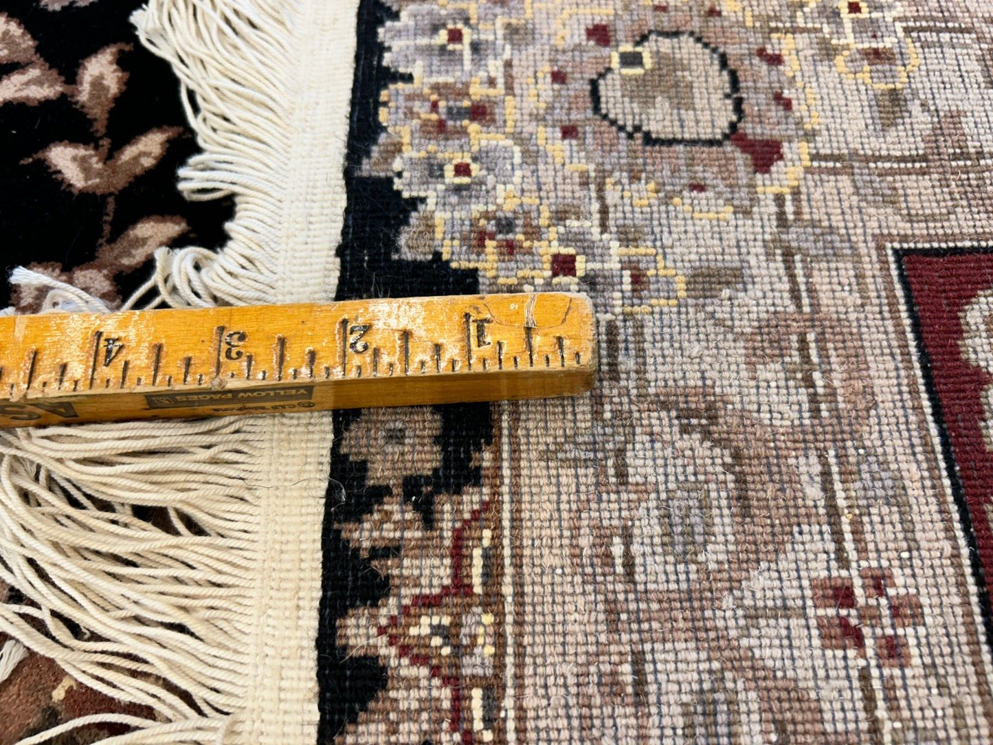 8'6"x11'6" Hand-Knotted Wool & Silk Pile Sinopersian Carpet - Area Rug