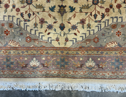 7’10”x9’6” Hand-Knotted 100% Wool Pile Oriental Area Rug - Carpet