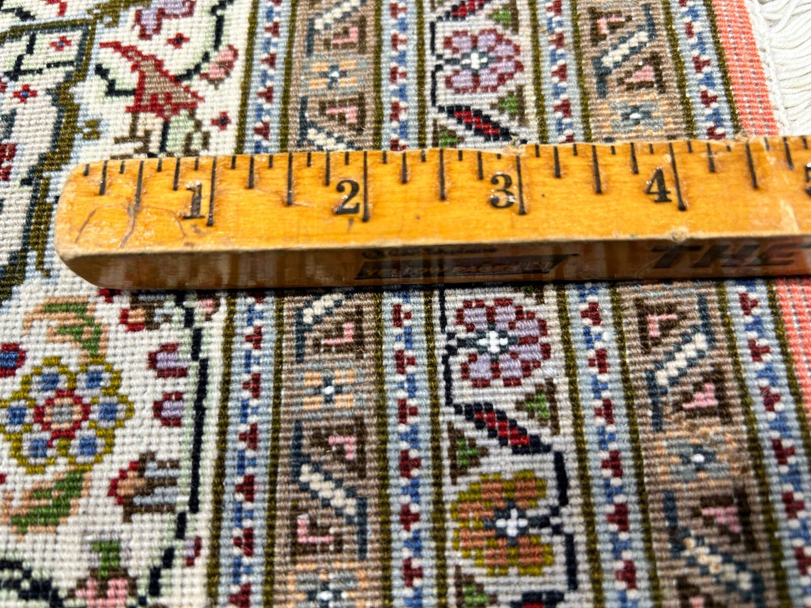 6'10"x10'1" Fine Hand-Knotted Wool & Silk Blend Tabrize Mahi Carpet - Area Rug