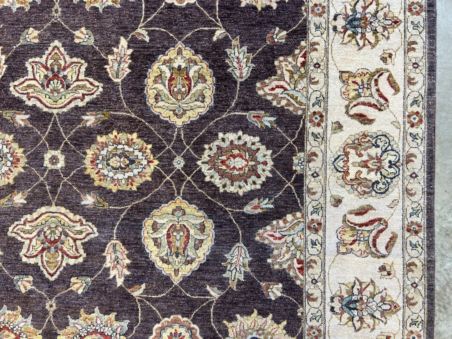 9'x12' Hand-Knotted 100% Wool Pile Lilian Design Carpet - Area Rug