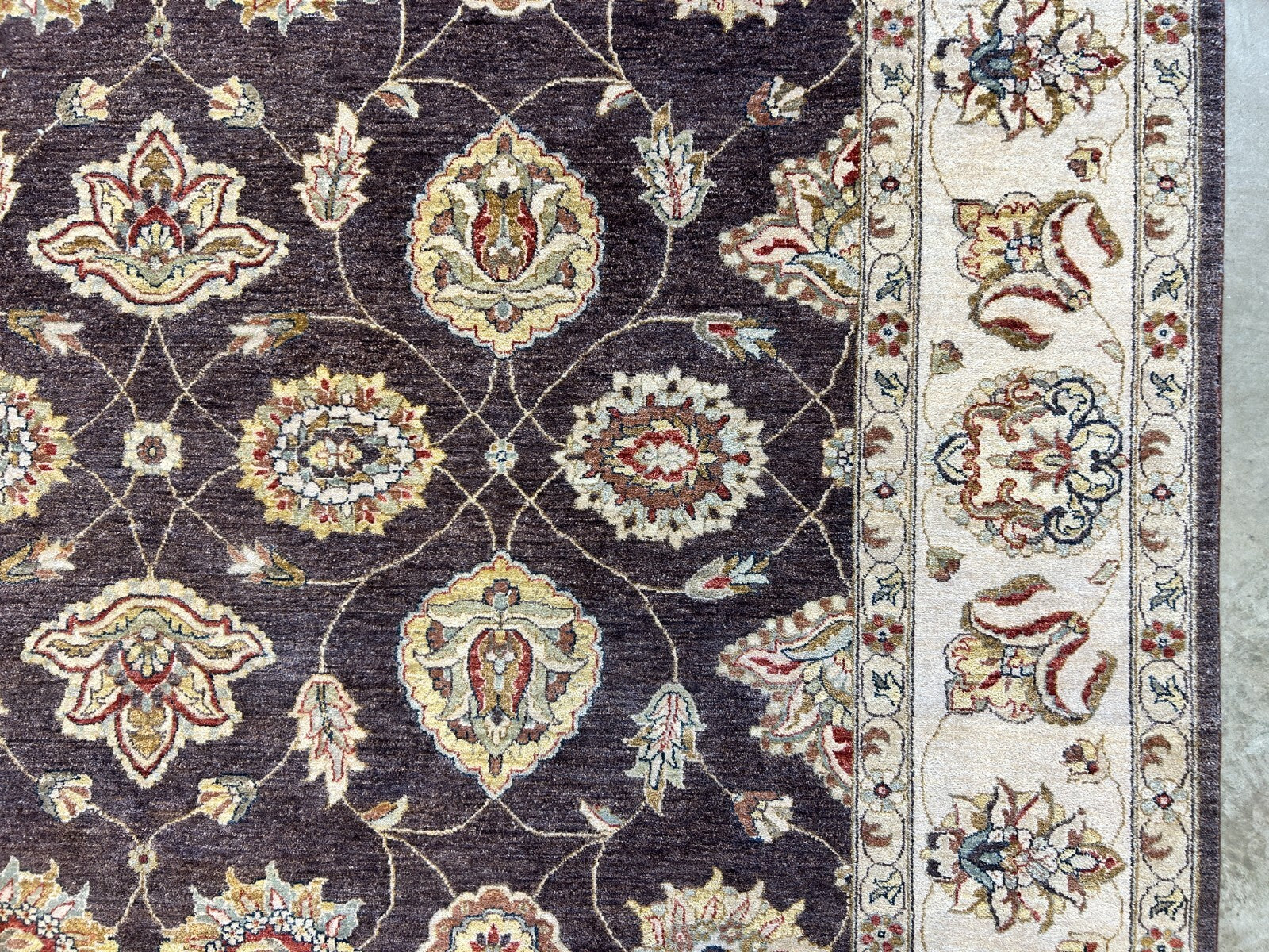 9'x12' Hand-Knotted 100% Wool Pile Lilian Design Carpet - Area Rug