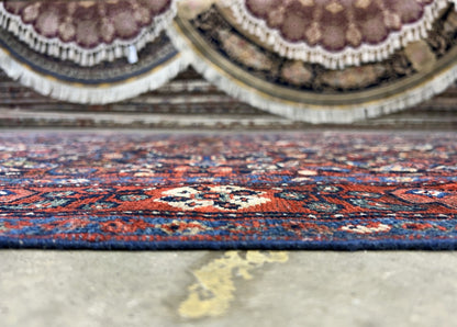 4'4"x6'6" Antique Hand-Knotted 100% Wool Pile Sennehe Area Rug - Carpet