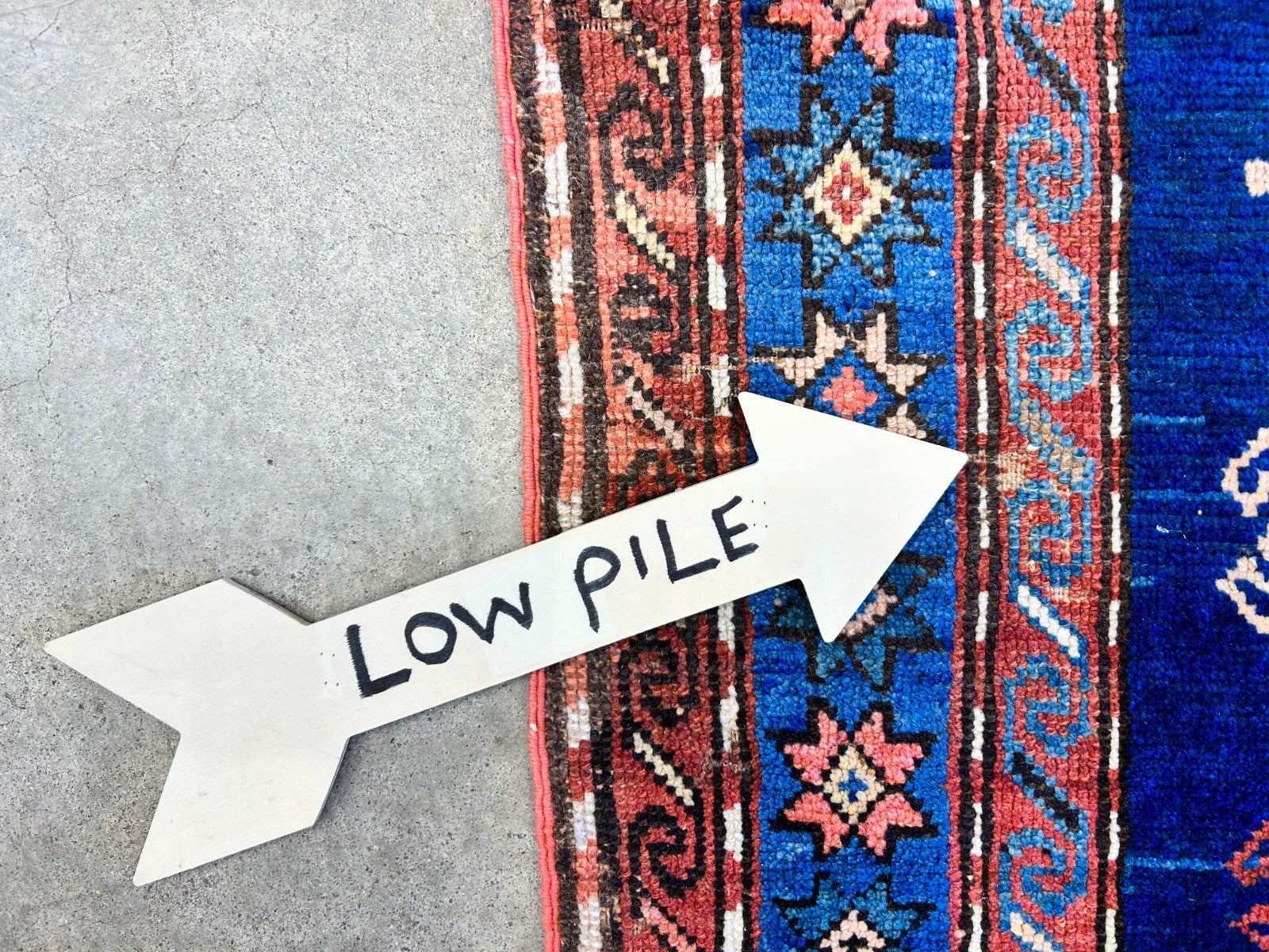 Collector Item - 4'1"x7'3" Antique Hand-Knotted 100% Wool Pile Russian Kazak Rug