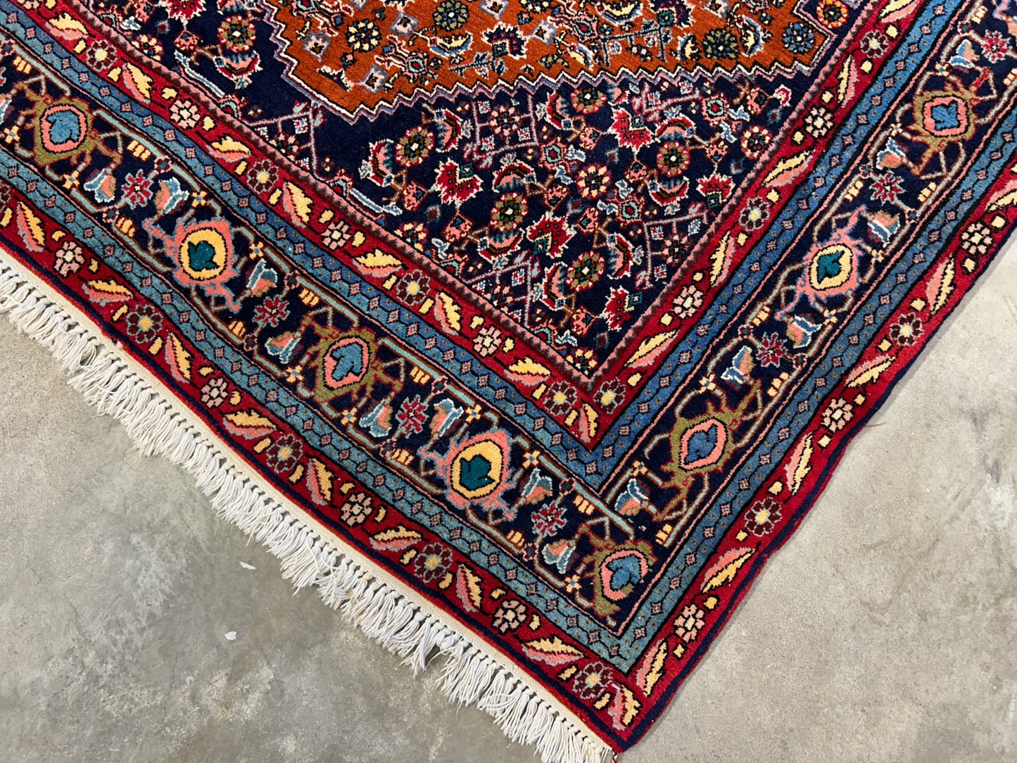 4'8"x7'2" Hand-Knotted 100% Wool Pile Bidjare Area Rug - Carpet