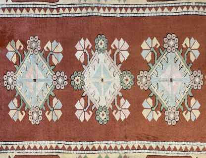 8'10"x11'8" Hand-Knotted 100%  Wool Pile Kazak Rug