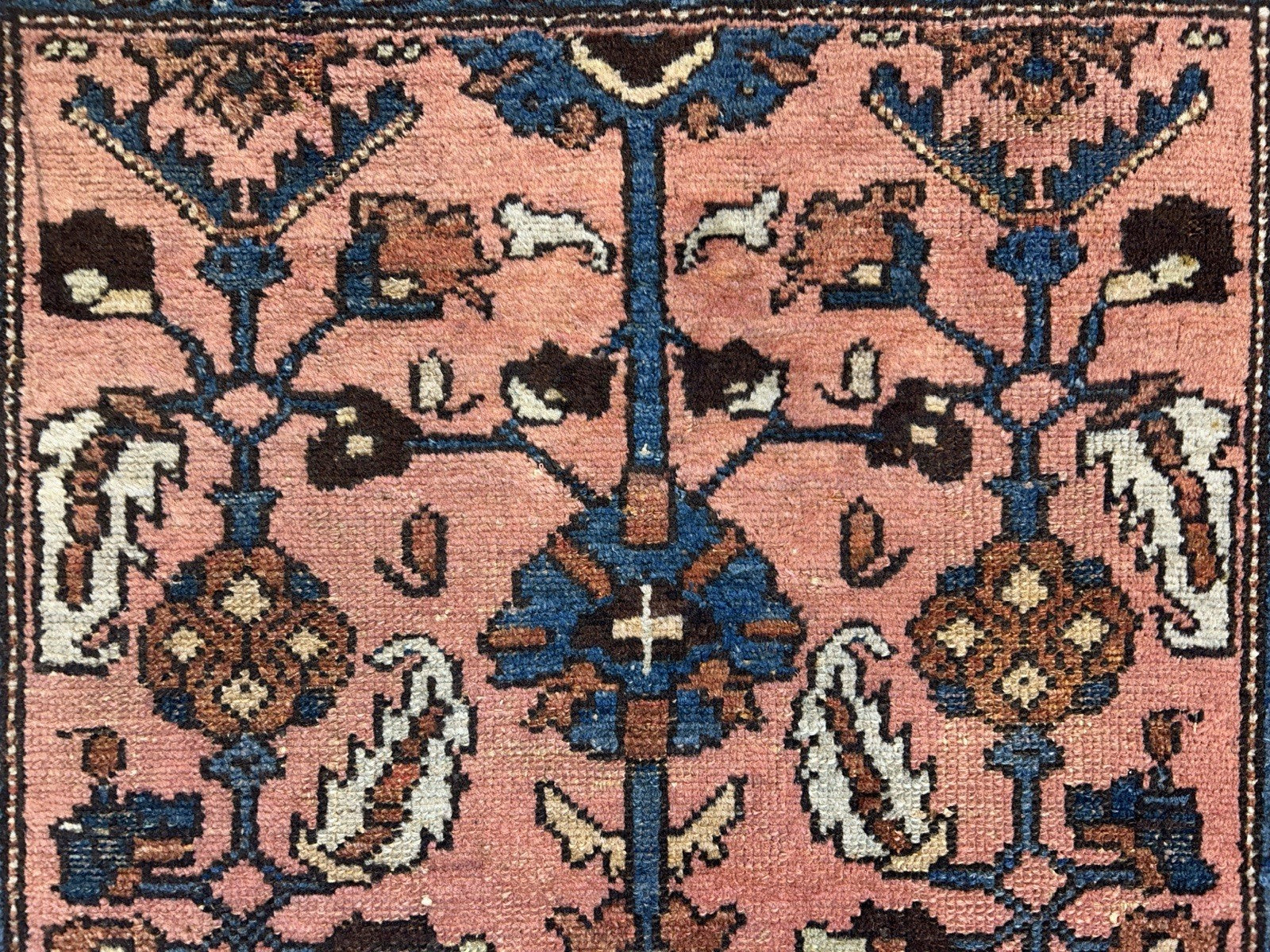 3’3”x6’ Antique Hand-Knotted 100% Wool Pile Hamadane Area Rug - Carpet