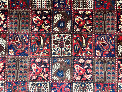 7'2"x10'2" Hand-Knotted 100% Lamb Wool Bakhtiarie Carpet - Area Rug